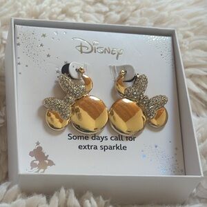 Disney Gold and Silver Minnie Earrings
